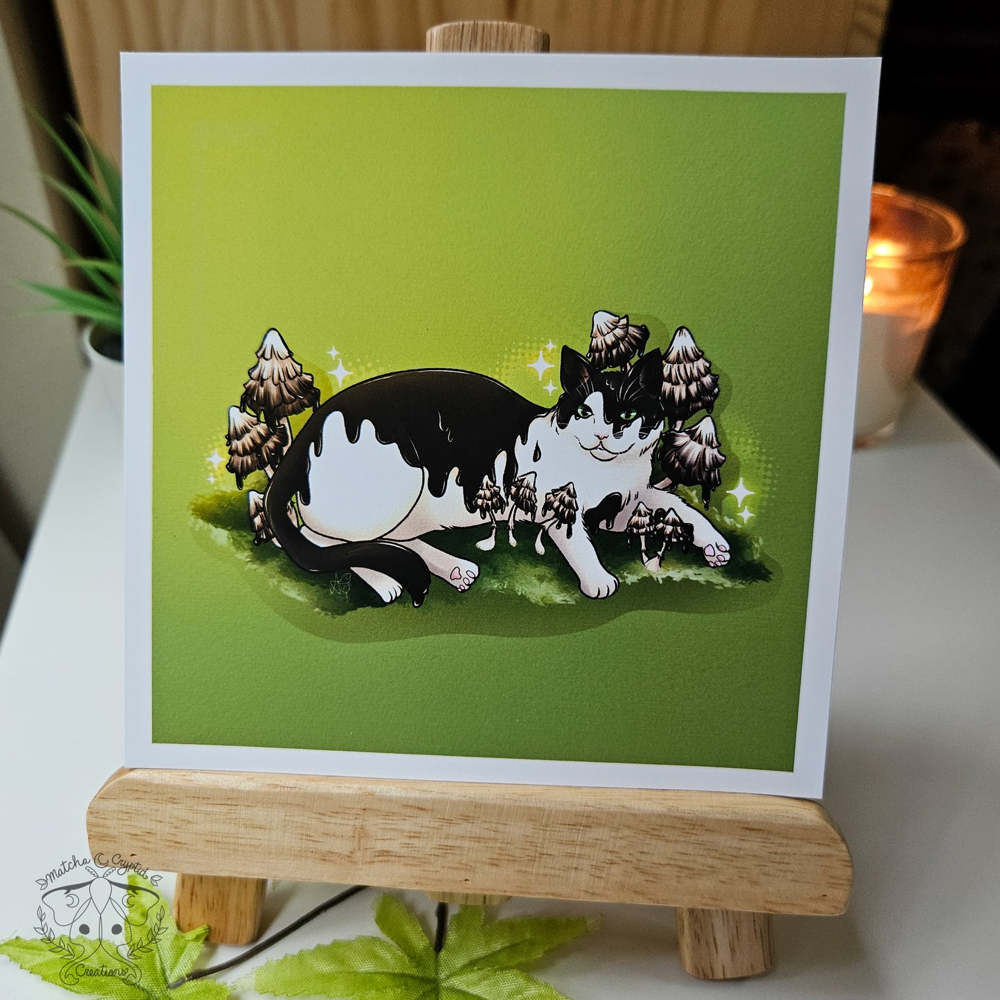 Tuxedo Inky Cap Moss Cat Bundle