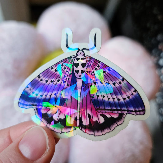 Bi Pride Flag Bella Moth Sticker