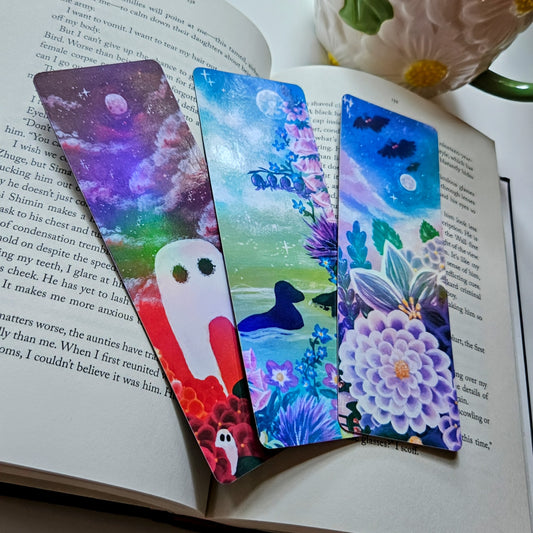 Cryptid Bouquet Holographic Bookmarks