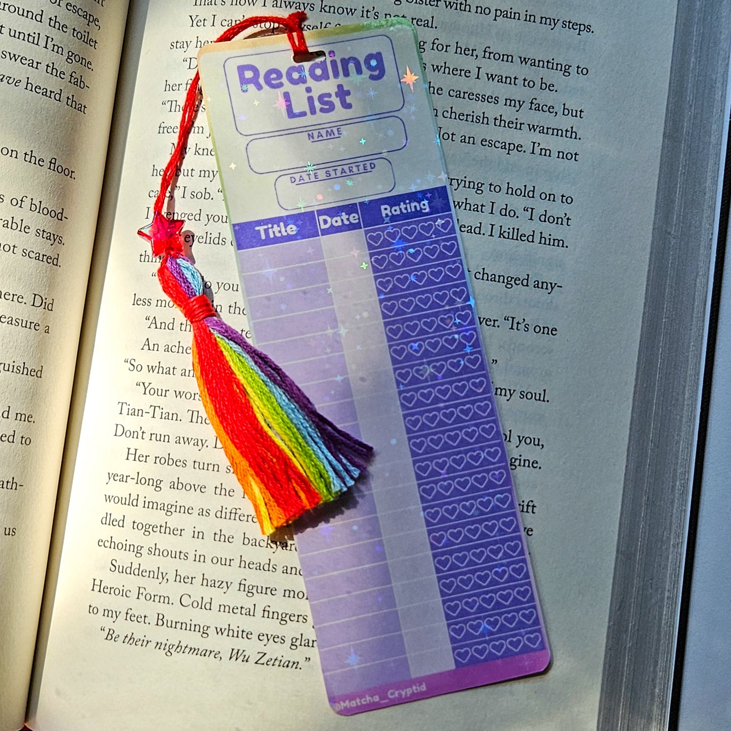 Pride Moth Bookmarks with Reading List