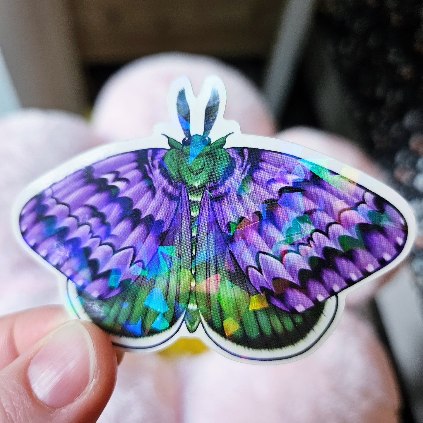 Gender Queer Pride Flag Spongy Moth Sticker