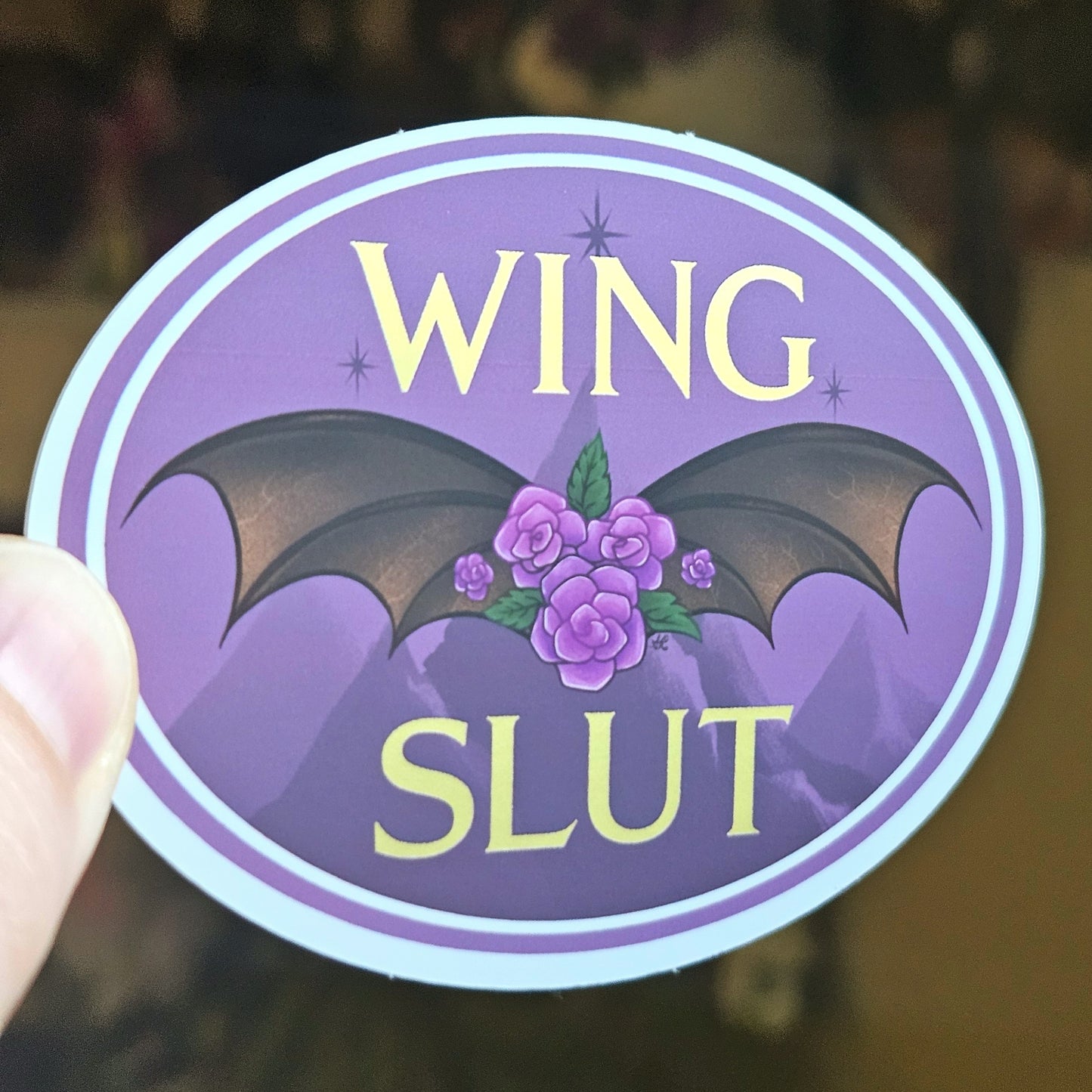'Wing Slut" Matte Vinyl Sticker - Booktok Inspired