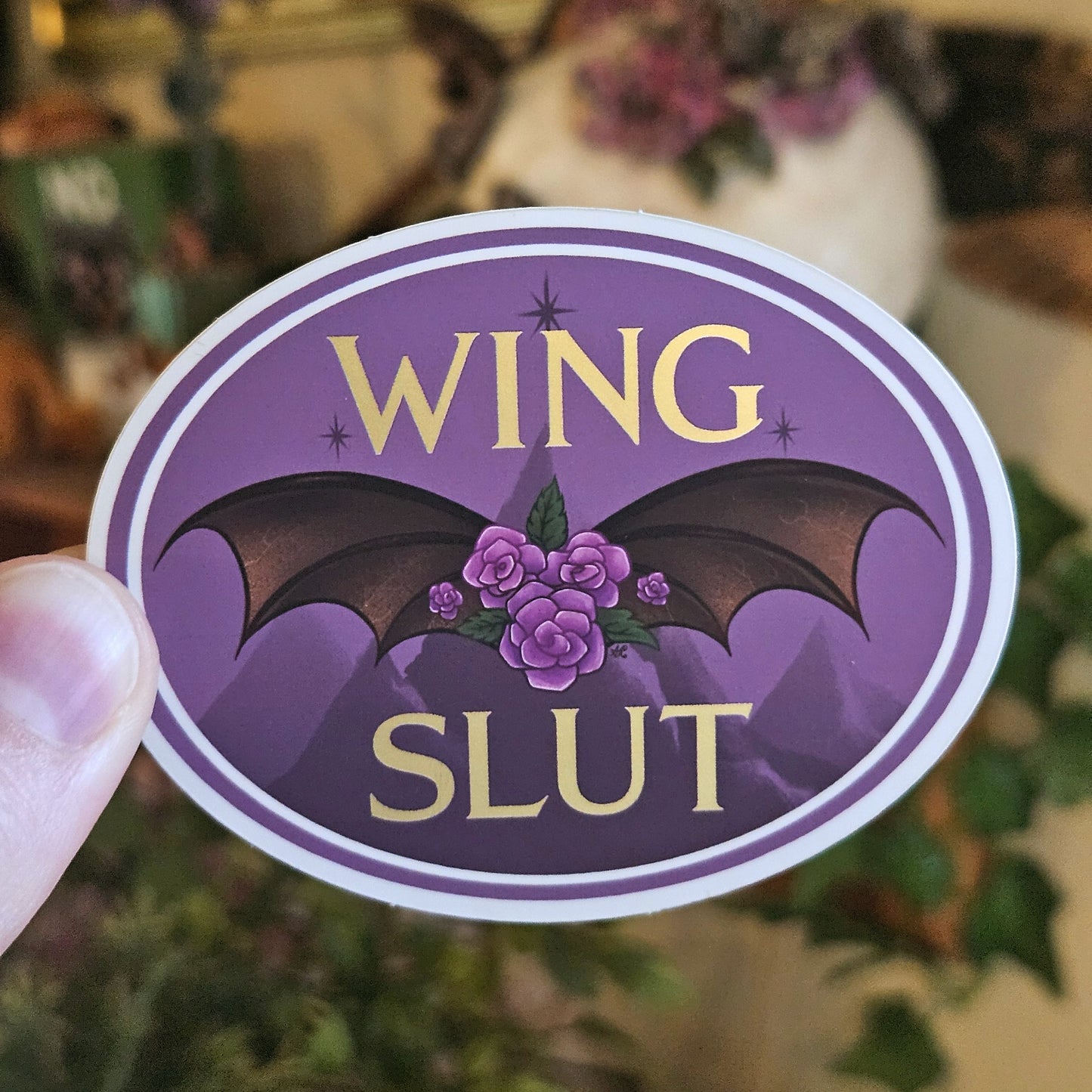 'Wing Slut" Matte Vinyl Sticker - Booktok Inspired